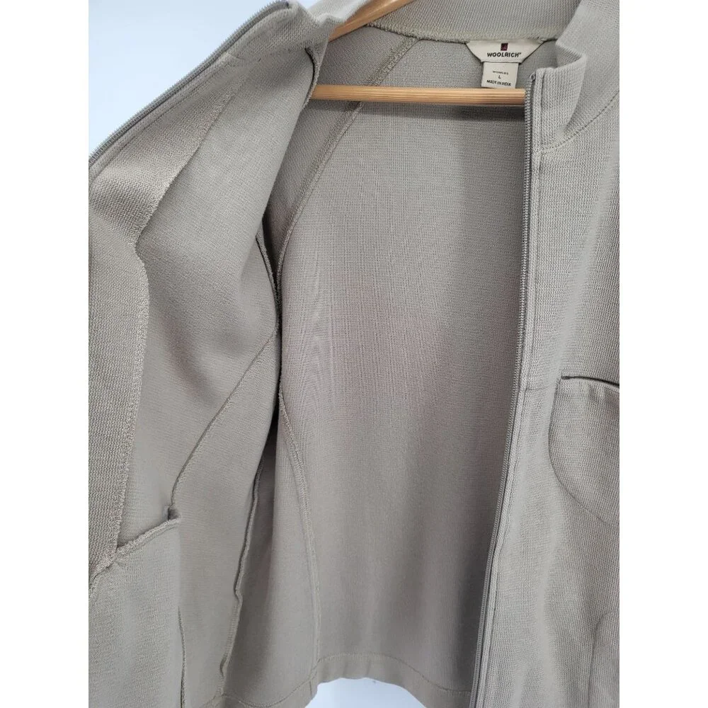 Woolrich Womens Full-Zip‎ Knit Jacket Beige L